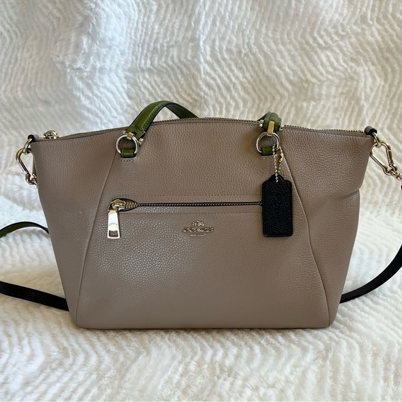 Coach Prairie Satchel Crossbody Nude Pebbled
Leather Authentic Handbag - Picture 10 of 13